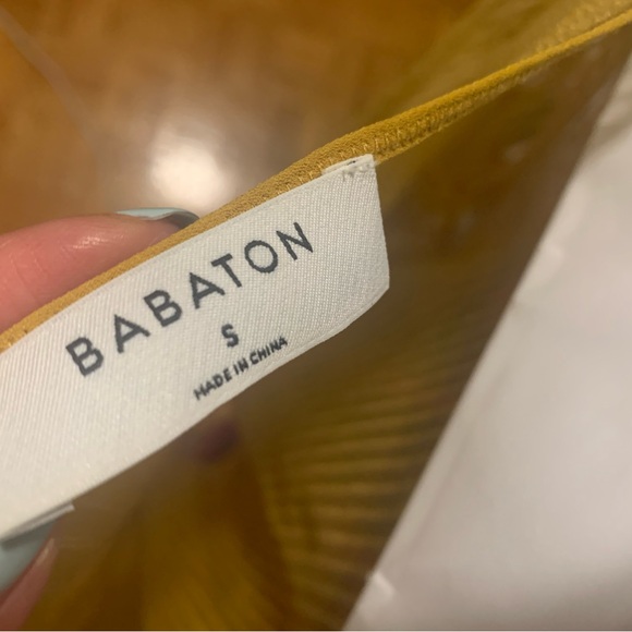 Babaton sheer top. Yellow - Picture 2 of 2